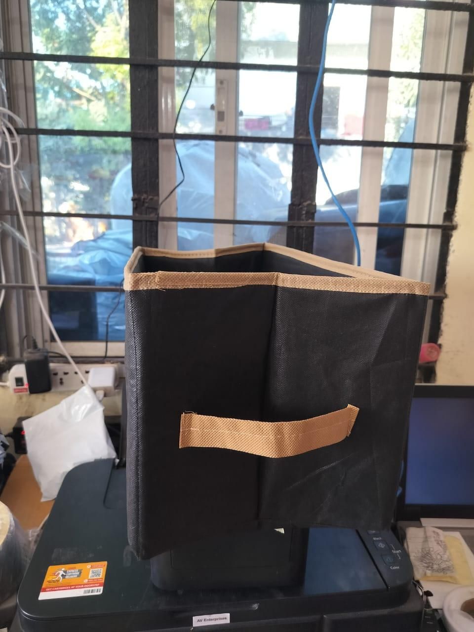 Closet Organiser - Black (Pack of 4) Assorted Colour