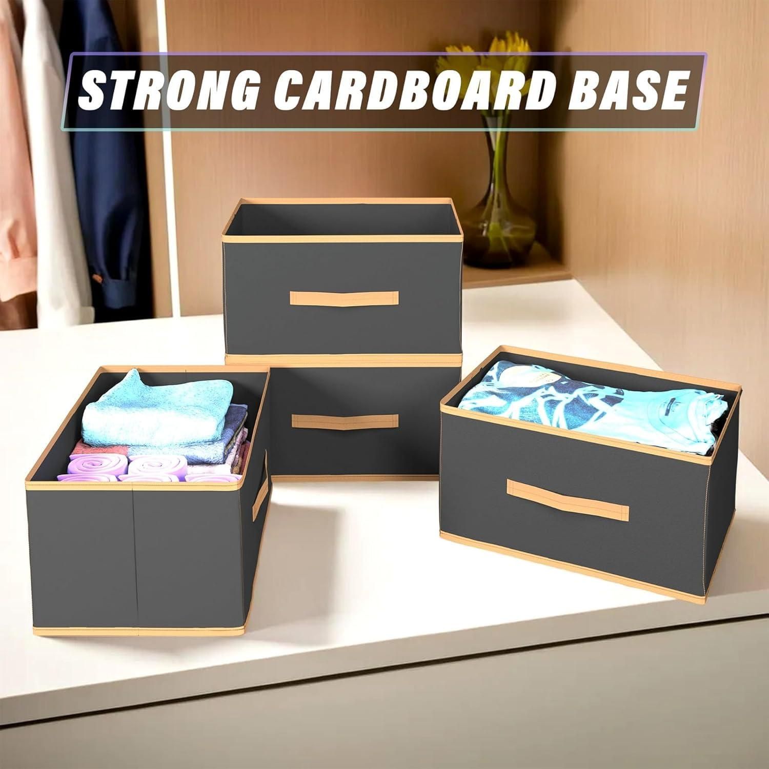 Closet Organiser - Black (Pack of 4) Assorted Colour