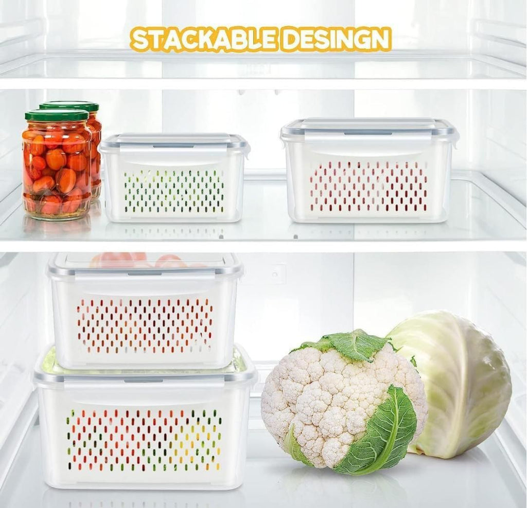 Kitchen Food Storage Containers Set (Pack of 2)